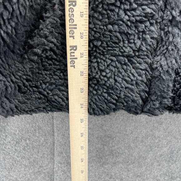 Pacsun Jacket Womens XS Black Faux Fur Fuzzy Full Zip Polyester Sherpa Winter - Picture 4 of 11